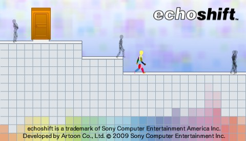 Echoshift title screen for PSP